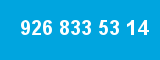 926 833 53 14 926 833 53 14